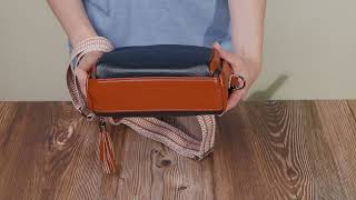 Сумка для жінок з натуральної шкіри на кожен день Vintage 22588 чорний