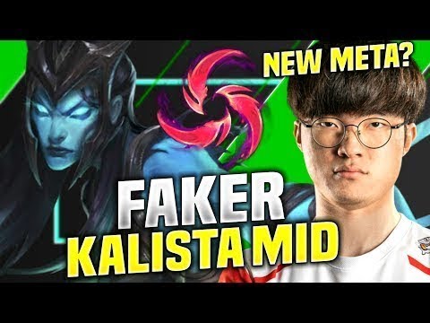 FAKER PLAYS NEW META KALISTA MID! - SKT T1 Faker Plays Kalista vs Irelia Mid! | KR SoloQ 10.6