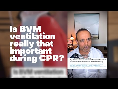 Is BVM ventilation really that important during CPR?