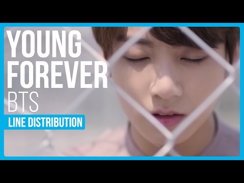 BTS - Young Forever Line Distribution (Color Coded)