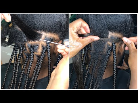 Only 2hrs, Fast knotless box braids technique! Skip...
