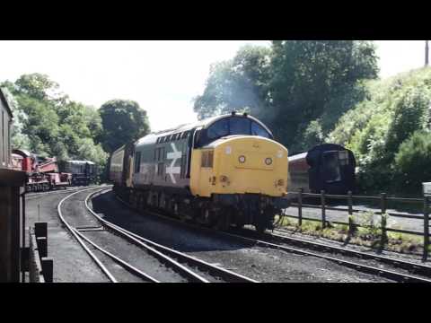 North Yorkshire Moors Railway Class 37 Train at front of Engine Sheds