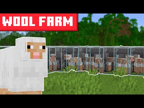Minecraft Sheep Wool Farm 1.20.1 - BEST DESIGN