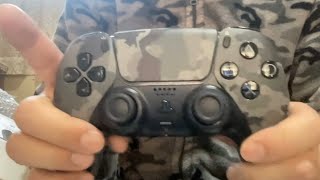 PS5　デュアルセンス　グレー カモフラージュ （迷彩）開封動画