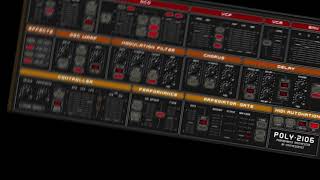 Video thumbnail for FREE VST SYNTH  POLY 2106 SOUND DEMO by steve webb