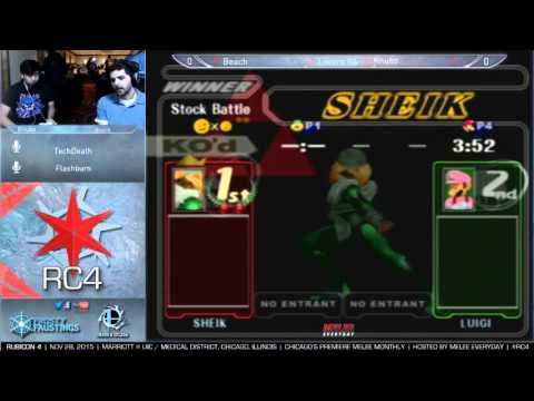 Rubicon 4 [11/28/15] - LR4: Beach (Sheik) vs. Knubs. (Luigi)