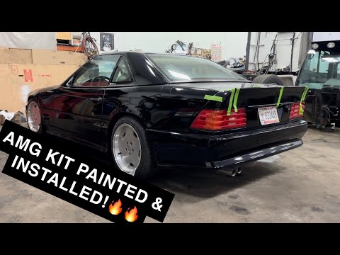 Mercedes SL500 R129 AMG Body Kit ReInstall After Paint!