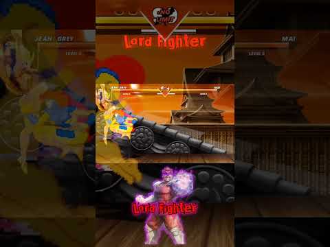 JEAN GREY vs MAI SHIRANUI - The most epic fight ever made ! #mugen #shortsvideo #dc #viralvideo