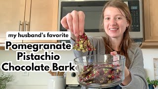 Pomegranate Pistachio Chocolate Bark | The PERFECT Holiday Treat!