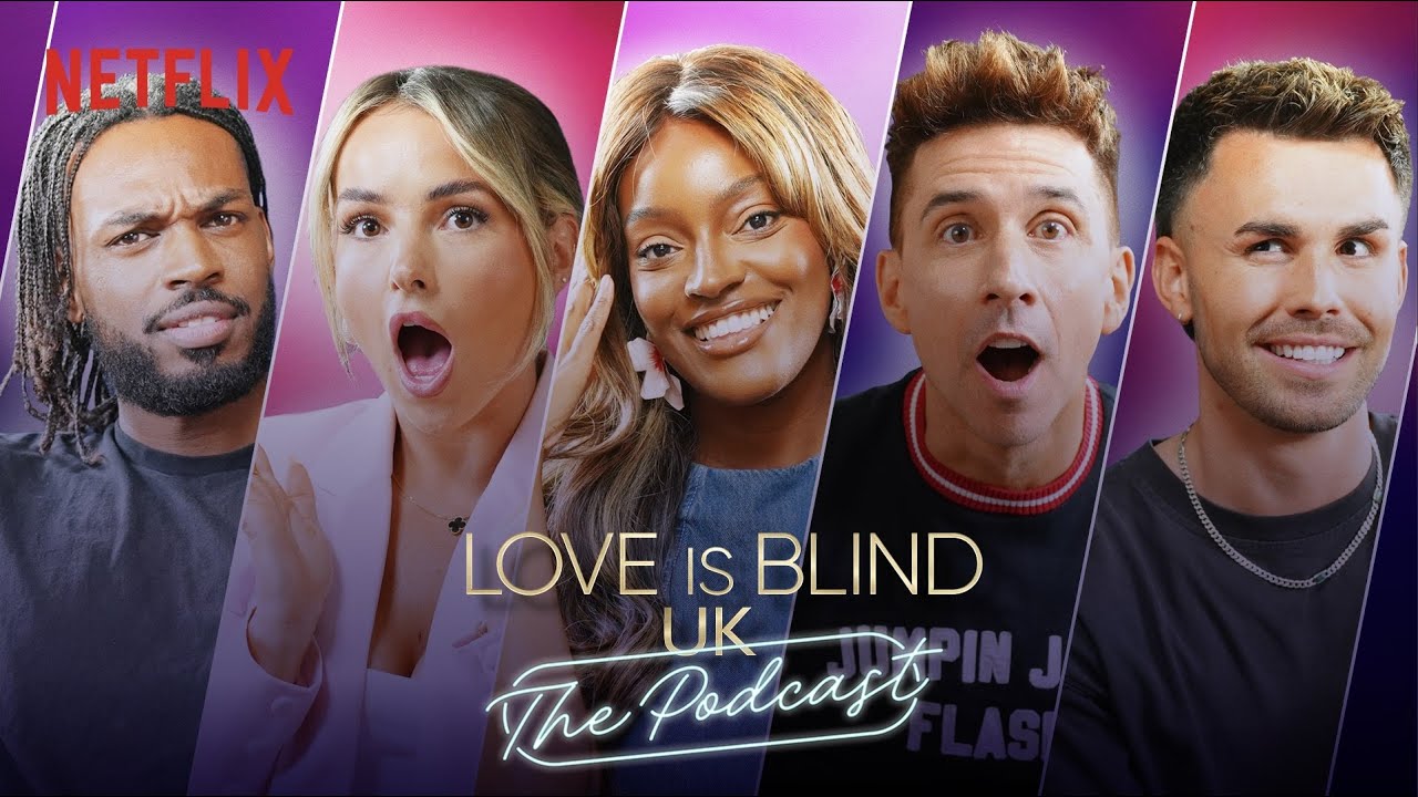 Love Is Blind UK's Patrick and Sophie Follow Their Spleen with Russell Kane and Joe Baggs