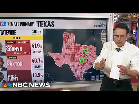 Kornacki: Cornyn counting on ‘electability’ message to overcome Trump’s Paxton endorsement