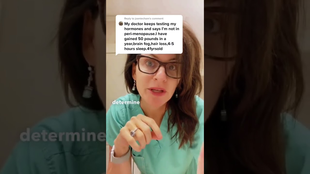 There is no blood test to determine if you are in perimenopause