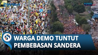 Desak Pembebasan Sandera, Ribuan Warga Israel Demo di Sekitar Rumah Menteri hingga Kedubes AS