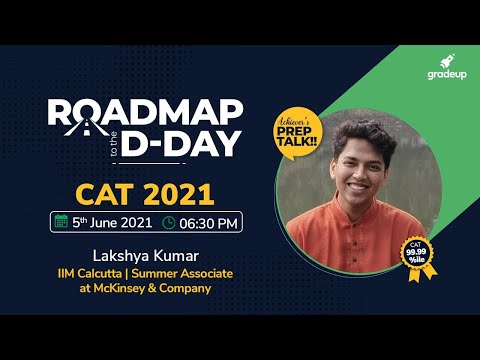 Roadmap to the D-Day with Lakshya Kumar IIM Calcutta (CAT-99.99 Percentile) | Gradeup