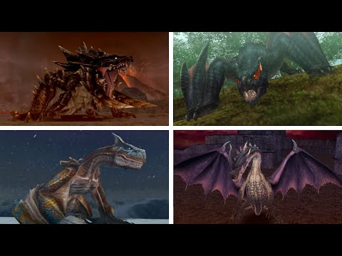 Monster Hunter Freedom Unite - All Monster Intros (4K 60fps)