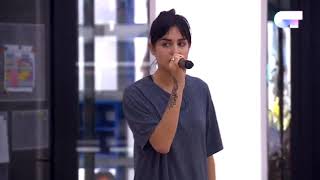 JULIA y NATALIA ensayan &quot;PIENSO EN TU MIRÁ&quot; antes del SEGUNDO PASE DE MICROS | OT 2018