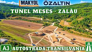 A3 Autostrada Transilvania - Makyol și Ozaltin cu utilaje la Tunelul Meseș Zalău
