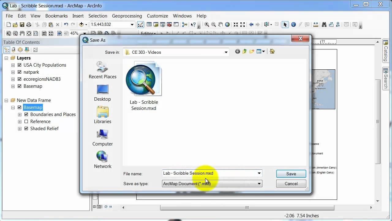 ArcGIS 10 - ArcMap - Saving Data