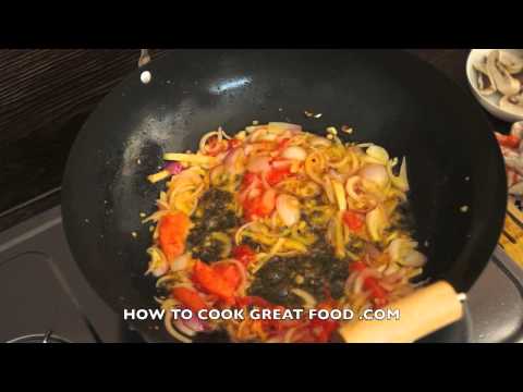 Asian Chicken & Mushroom Recipe - Wok Stir Fry