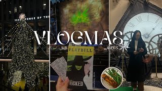 VLOGMAS .5 ❄️ | 6am workout, making salmon for dinner & seeing WICKED on broadway