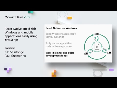 React Native Build rich Windows and mobile applications easily using JavaScript BRK3071