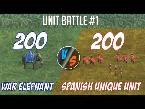 Unit battle #1: War elephant vs Spanish unique infantry