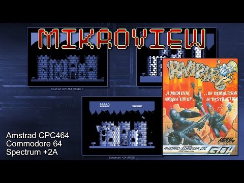Mikroview #57: Ramparts on Amstrad, Commodore 64 and Spectrum