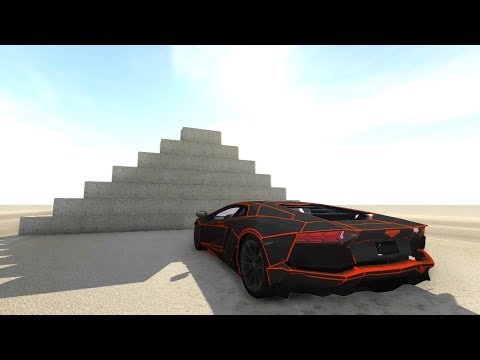 Metal Retaining Wall Crashes #3 - BeamNG drive
