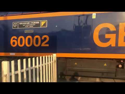 GBRF 60002 Class 60 Northallerton Springwell Level Crossing (North Yorkshire)