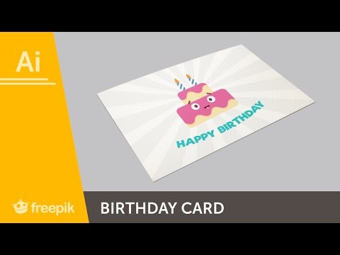 PROMO - How to make a Birthday Card in Adobe Illustrator - Maria Keller | Freepik