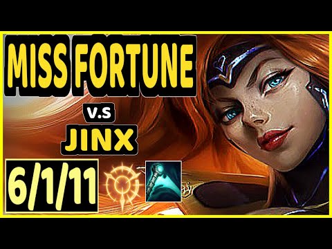 DUDSTHEBOY (MISS FORTUNE) vs JINX - 6/1/11 KDA BOTTOM ADC CHALLENGER GAMEPLAY - BR