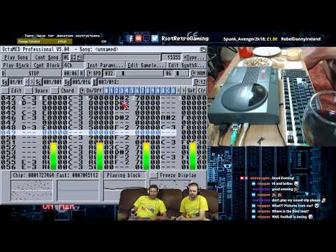 Writing a tune with OctaMED on the Amiga