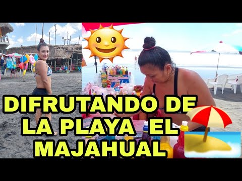 Disfrutando de la playa del majahual