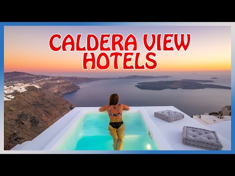 Santorini : BEST HOTELS with CALDERA VIEW in 2024 (Part 1)