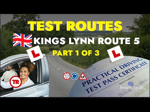Driving Test Routes | UK Driving test preparation | King's Lynn Route 5 Part 1 of 3