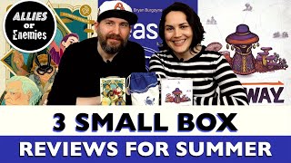Three Small Box Game Reviews For Summer