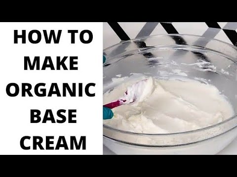 DIY: How to make Thick Organic Base Cream from SCRATCH/Base Cream for Promixing