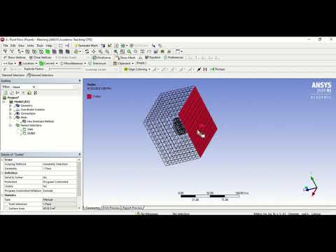 Create named selections in mesh for ANSYS Fluent