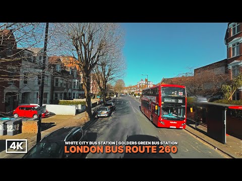 Unfiltered London Bus Journey from West to Northwest | Bus Route 260 Sunny Afternoon Upper Deck Ride