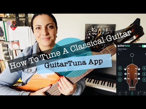 How To Tune A Nylon String Or Classical Guitar (GuitarTuna App)