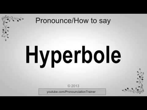 Part of a video titled How to Pronounce Hyperbole - YouTube