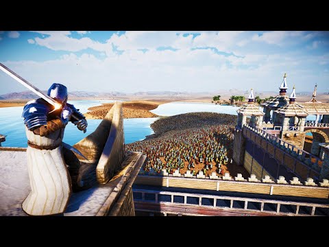 ANCIENT ARMY Lay Siege To Castle Of Knights - Ultimate Epic Battle Simulator UEBS2 4K