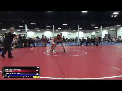 165 Lbs Round 3 (8 Team) - Carlos Sanchez, California Vs Calvin Harding, Utah Abe1