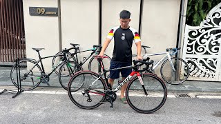 Em về bốn xe Nhật lướt,Giant sunweb, Giant content, Merida 105 campagnolo, corratec. lh 0377.601.559