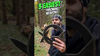 3 EASIEST Throwing Weapons #skills #shorts #martialarts #ninja