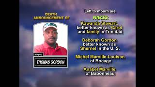 Thomas Gordon ~ Long Obituary