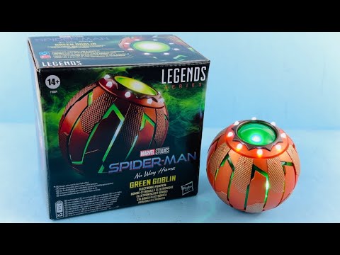 Marvel Legends Spider-Man No Way Home Green Goblin PUMPKIN BOMB (toy) Video Review