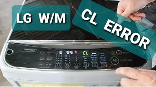 HOW To  RELEASE C L ERROR  CHILD LOCK OF LG INVETER WASHING MACHINE TOP LOAD MODL #T2111DSAM # LG #