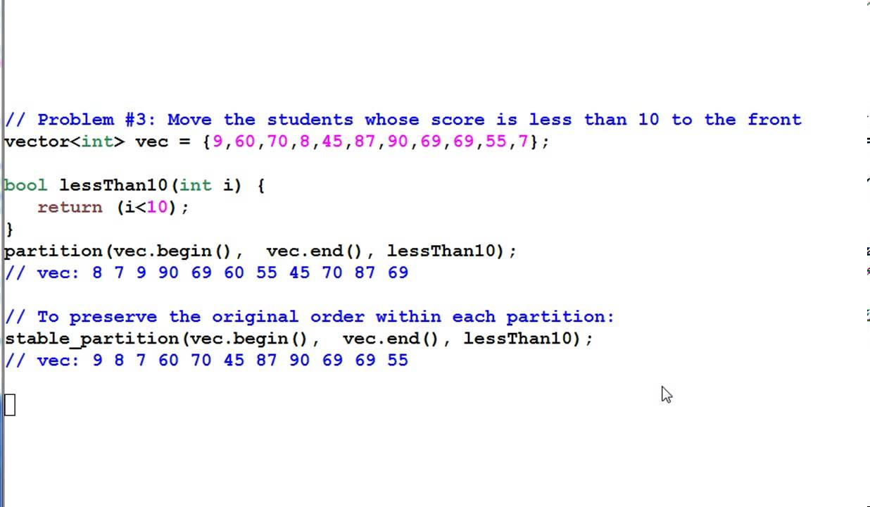 STL Algorithms #3: Sorting