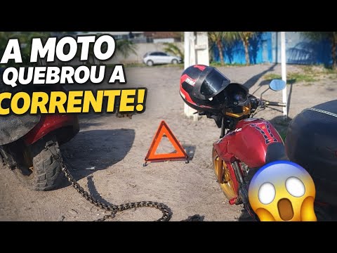 A caminho de satuba-Alagoas a moto quebrou 